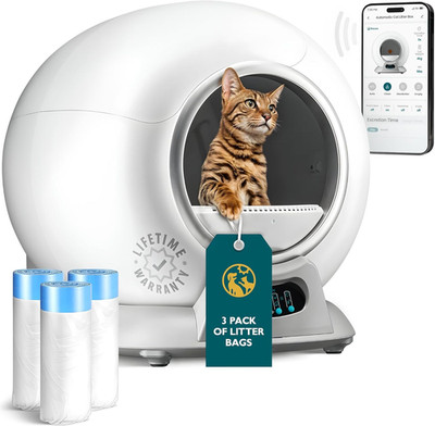 Automatic Self Cleaning Litter Box for Multiple Cats - Purrtek with Smart App (5
