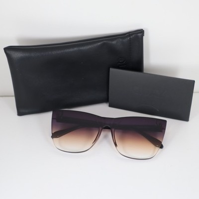 Quay Australia COME THRU 77702 Black Frame/ Futuredusk Poppy Lens Sunglasses