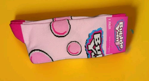 New- 1 Pair Of Bubble Yum-Pink Socks-Girls Size 10-13-Bubble Gum-Hersey - Picture 3 of 3