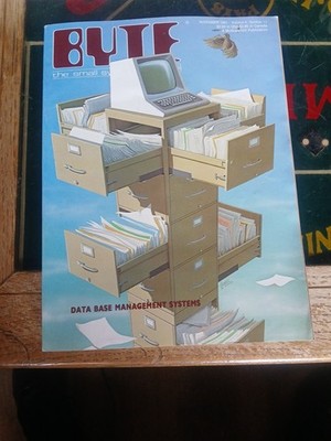 1981 NOVEMBER BYTE MAGAZINE - DATA BASE MANAGEMENT SYSTEMS COVER