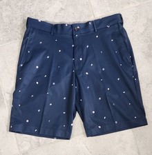 NWT Walter Hagen PERFECT 11 blue golf shorts (36) Flat-Front Wrinkle-resistant