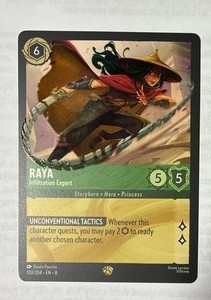 Disney Lorcana Reign of Jafar | Raya Infiltration Expert | #100 | Legendary