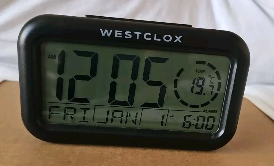 Westclox Digital Alarm Clock, Date, Snooze & Night Light. Batteries not Include  - Image 4 of 4