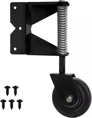 Vinyl Gates Heavy Duty Spring Loaded 3.9'' 10cm Swing Gate Wheel Caster - Picture 5 of 23