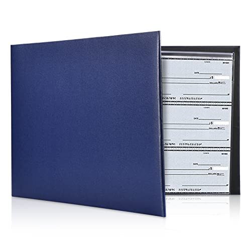 7 Ring Check Binder 3 on a Page Business Checkbook Holder 500 Checks