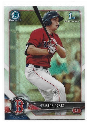 2018 Bowman Chrome Draft Triston Casas 1st Bowman Refractor #BDC171