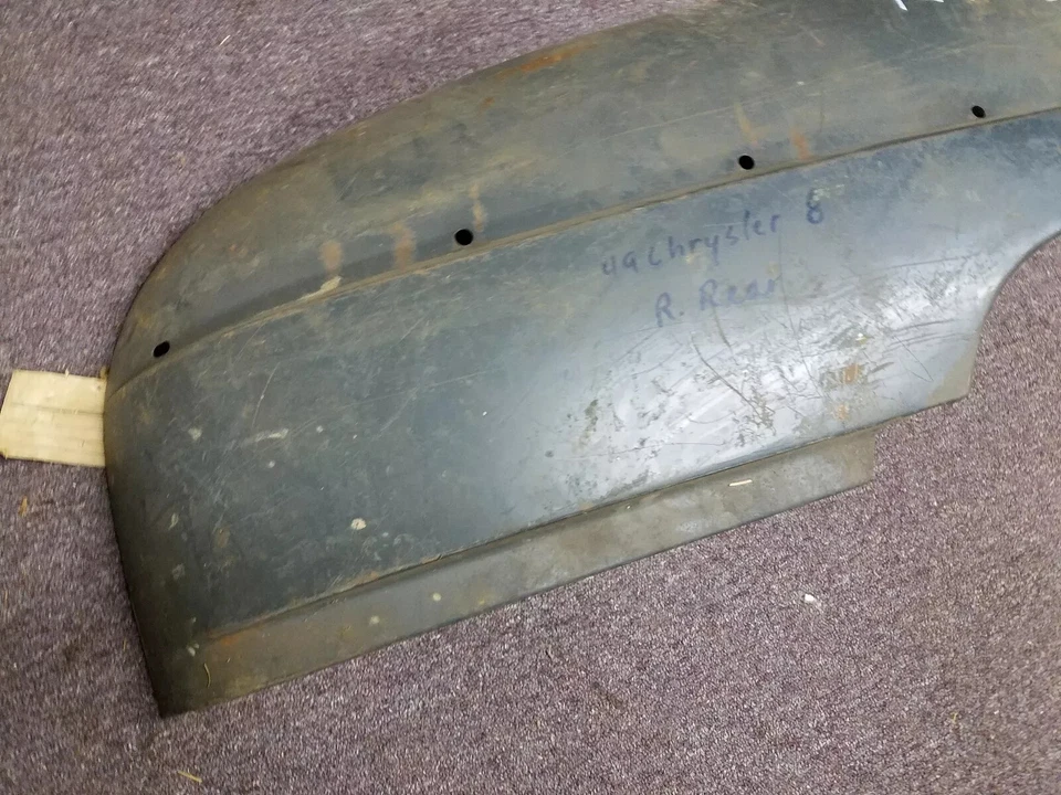 1949 Chrysler New Yorker Rear Right Passenger Side Fender 1244544 NOS. - Image 3 of 4