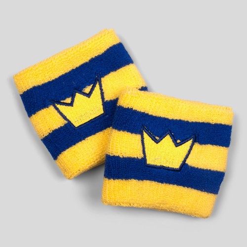 Pair of Bjorn Borg Retro Tennis Wristbands/Sweatbands - Swedish Colours - Picture 9 of 9