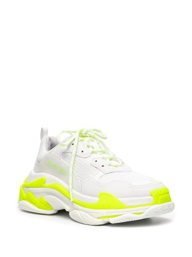 Balenciaga Triple S Clear Sole White Fluo Yellow (W) - 544351W2FR19073