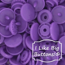 KAM Plastic Snaps: G125 Purple Pansy-Size 20/T5-No Sew Snap Buttons Sewing Craft