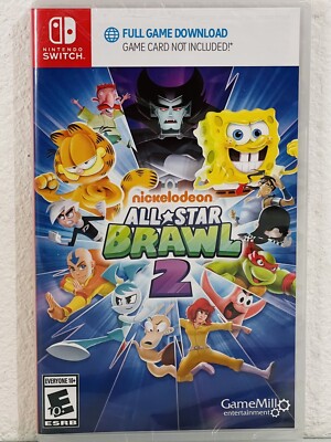 Nickelodeon All Star Brawls 2 for - Nintendo Switch (Code In Box) NEW