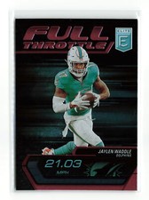 JAYLEN WADDLE #16 2024 PANINI DONRUSS ELITE DOLPHINS FULL THROTTLE PINK