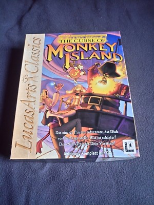 Monkey Island 3  +Monkey Island 2 +the secret of Monkey Island Pc Big Box Top