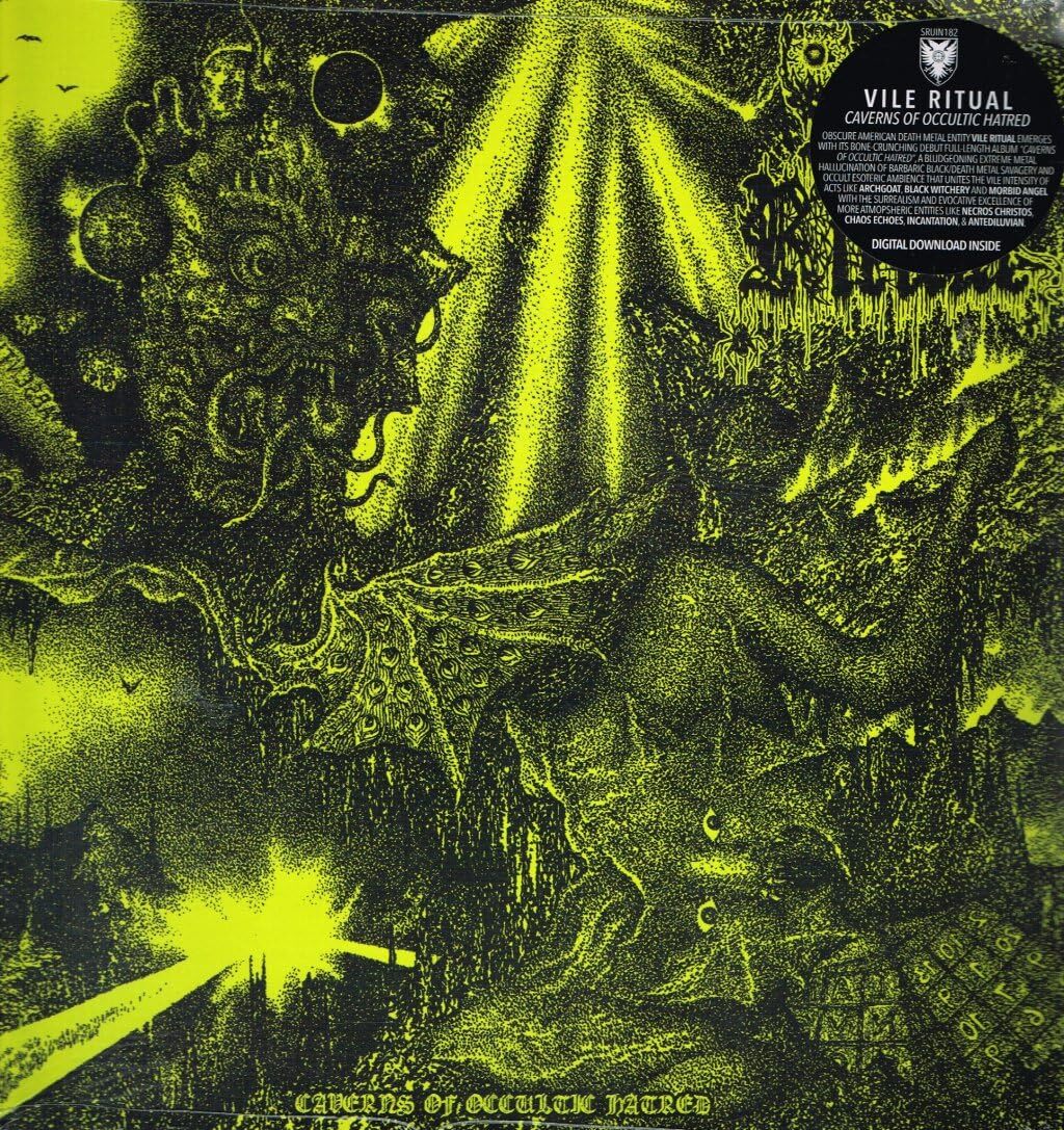 Vile Ritual Caverns of Occultic Hatred LP Vinyl NEW