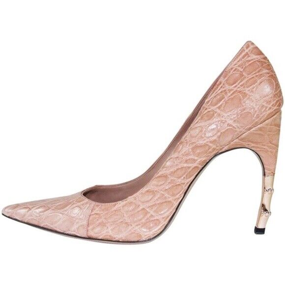 GUCCI 2004 by Tom Ford Embossed Bamboo Heels - image 1