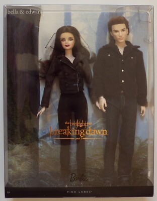 Barbie Pink Label Twilight Saga Breaking Dawn Part 2 Bella & Edward Giftset MISB