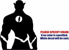 Flash with Glowing Lightning Bolt Graphic Die Cut decal sticker Car Truck 7"