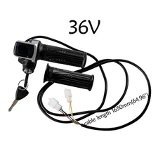 Scooter Motorcycle 36V Throttle Grip with Power indicator Electric Key Lock