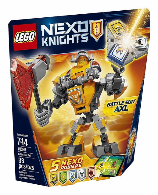 lego nexo knights battle suit clay 70362