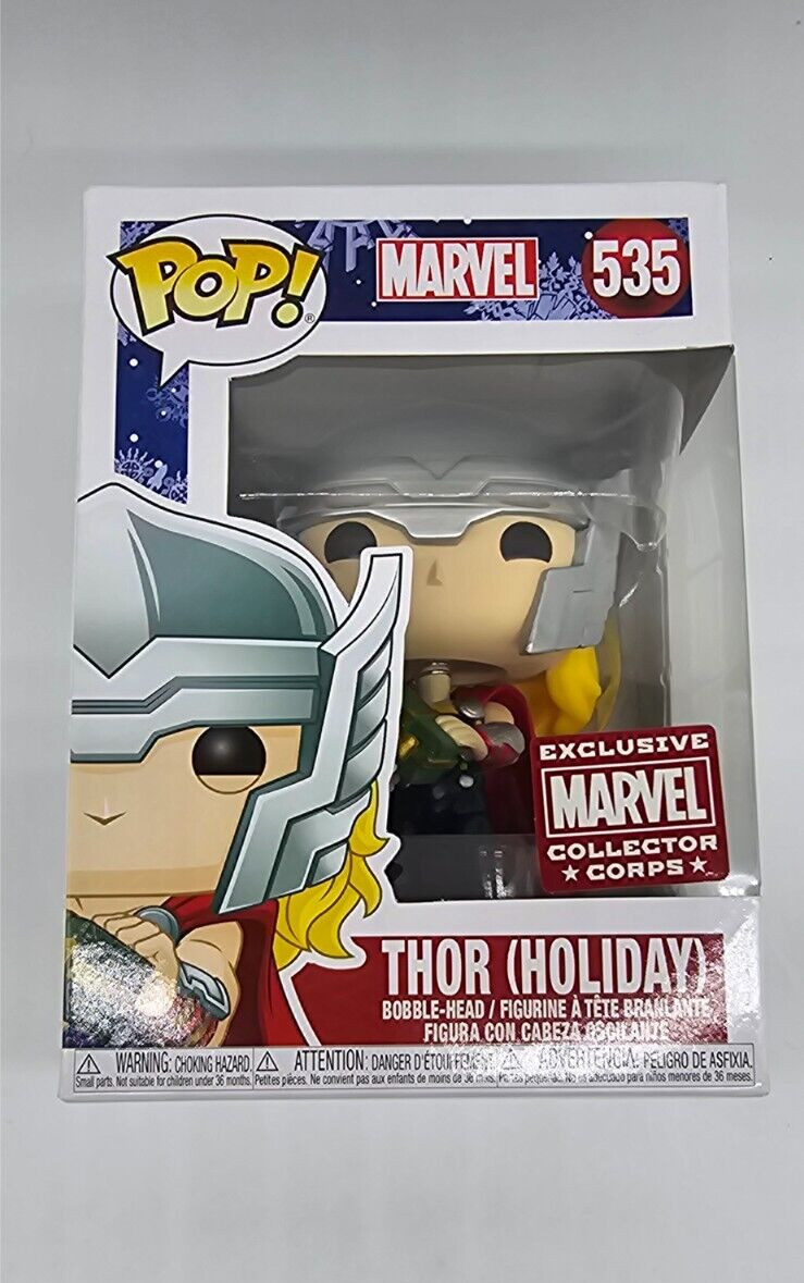 Funko Pop! Thor Holiday #535 Bobblehead Figure Marvel Collector Corps Exclusive