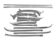 1961-1962 Chevy Impalabel Air Bubble Top Interior Headliner Garnish Molding Set