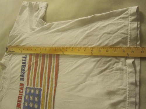 Kids American Baseball American Flag T-Shirt Size: XL 18/20 white~2705 - Picture 4 of 8