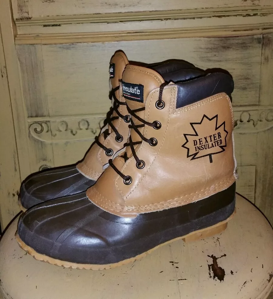 DEXTER THINSULATE INSULATED WINTER DUCK HUNTING BOOTS BROWN LADIES
