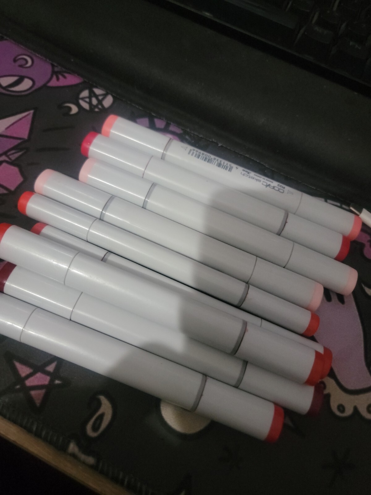 Lot of 9 Copic sketch markers used- R line&nbsp;
