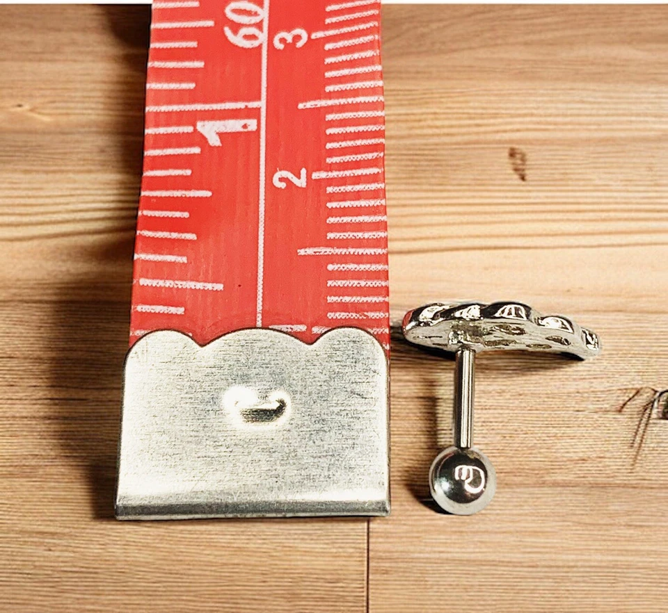 16g White Sparkle Cz Feather Multipurpose cartilage earring - Image 3 of 4