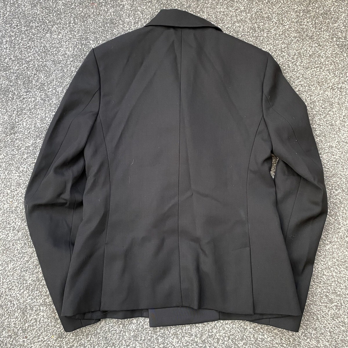 Womens Polo Ralph Lauren Black Double Breasted Lined Blazer Jacket