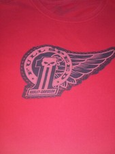 Vintage Harley Davidson Men's 2X USA Made Red Full Speed Short Sleeve T-Shirt