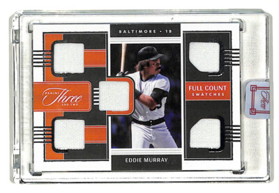 2022 Panini Three Two Eddie Murray 49/49 Full Count jersey patch card Orioles
