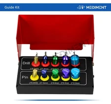 Dental Drill Implants Guide & Positioning Kit Titanium Guided Bur Surgery Pins