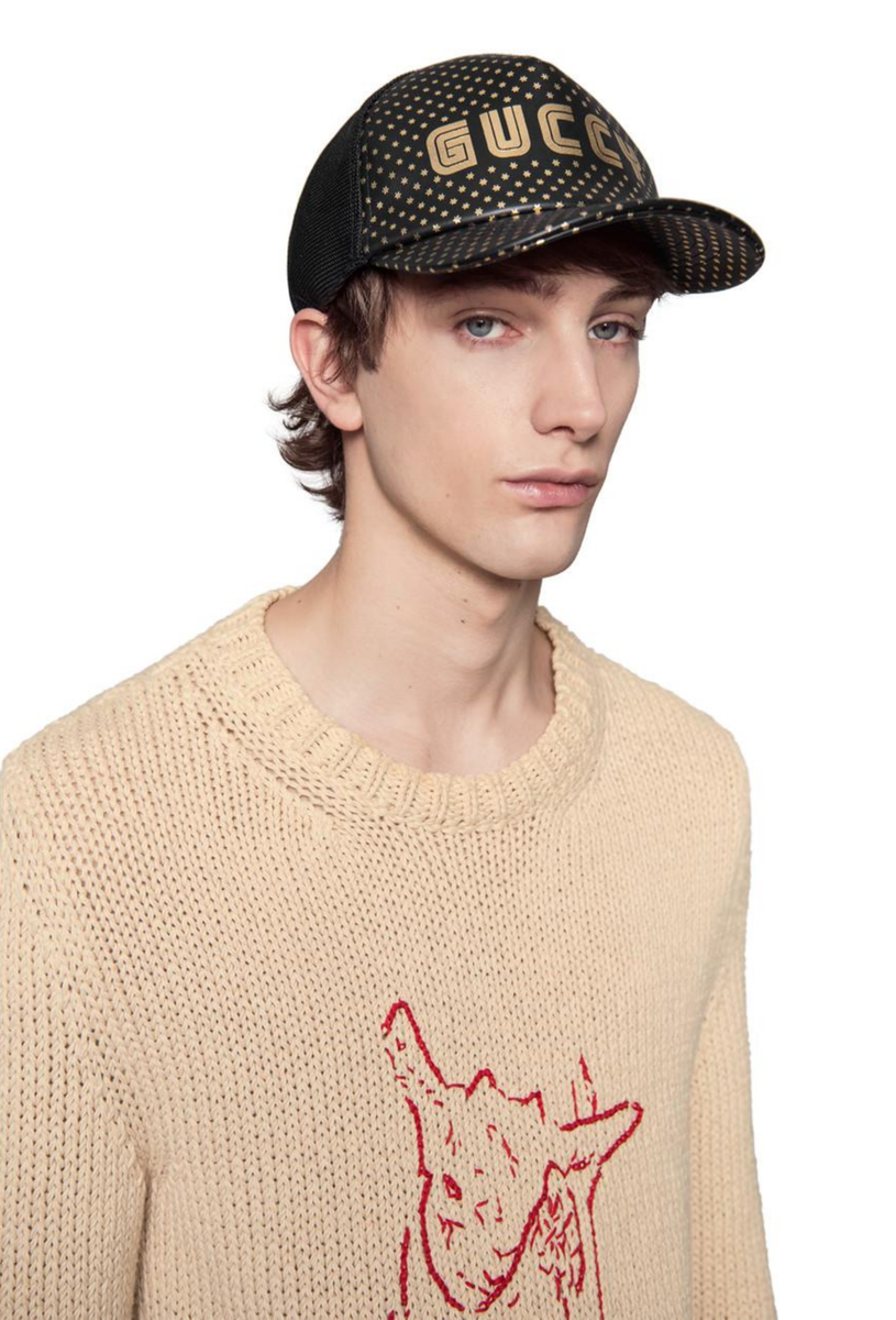 GUCCI X SEGA LEDER GUCCY Stars Baseball Hat Baseballkappe