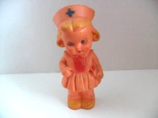 Ruth E. Newton Pink Squeaky Nurse Doll Sun Rubber Company