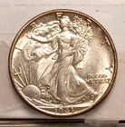 1943-D Walking Liberty Half Dollar UNC Details KM#142