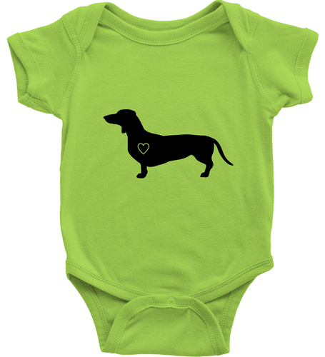 Dachshund Heart Dog Toddler Kids Youth Tee T-Shirt Infant Baby Bodysuit Clothes - Picture 33 of 36