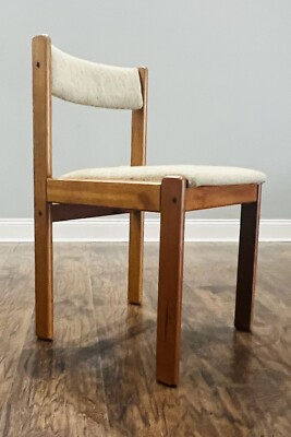Danish Modern Findahl Mobler A/S Denmark 4 Teak Oatmeal Tweed