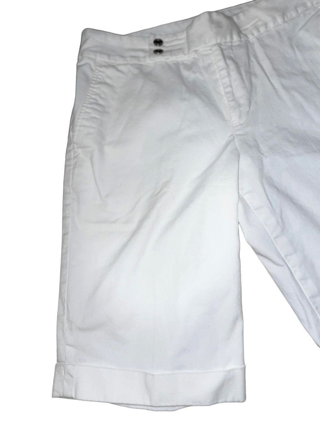 Chaps Womens Bermuda Shorts Classic White Size 4EUC Gem