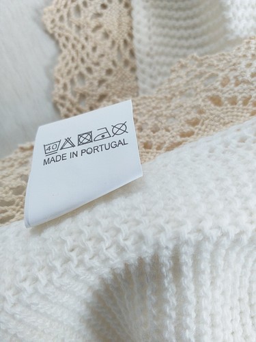 Romany Spanish Baby Shawl Baby Blanket Cream with Beige Lace and Cream bow - Picture 6 of 11