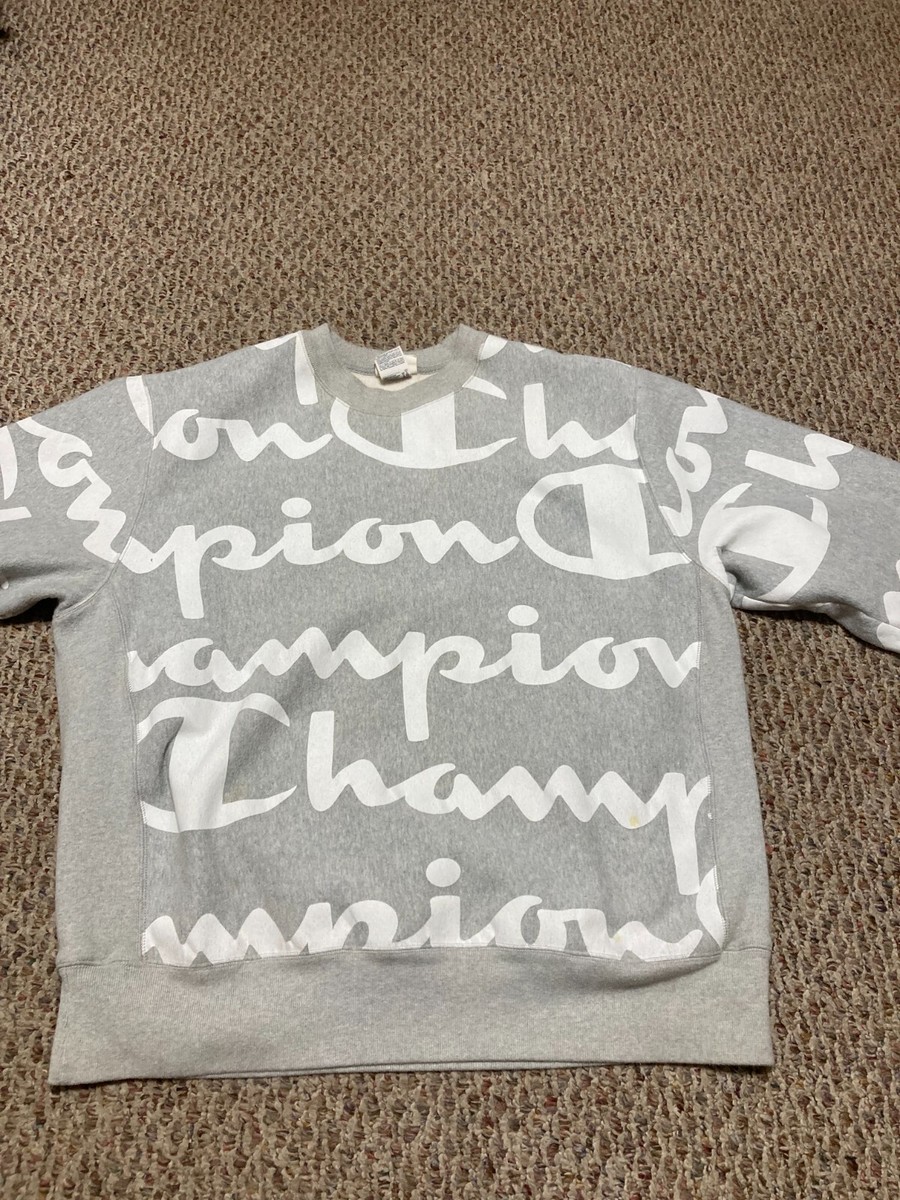 Champion Reverse Weave All Over Print sweatshirt sz XL item 841 | eBay