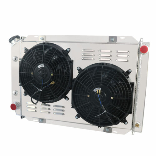 4 Row Radiator Shroud Fan For 1979-1993 Ford Mustang Mercury Cougar GT SVT AT MT - Foto 4 di 9