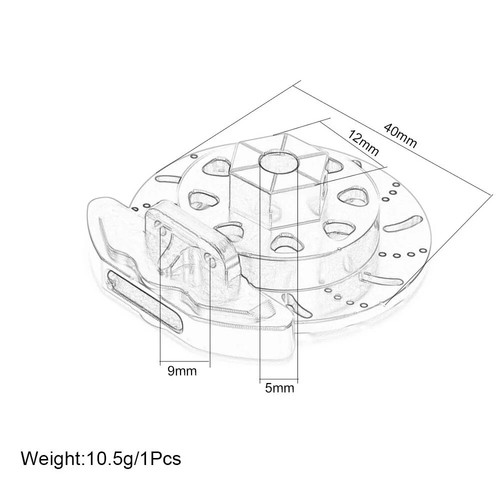 4P AXI232045 Alloy Hex Brake Calipers&Disc brake For RC 1/10AXIAL RBX10 AXI03009 - Picture 2 of 28