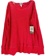 Alpine Design Women's Long Sleeve Top PINK Size 1X