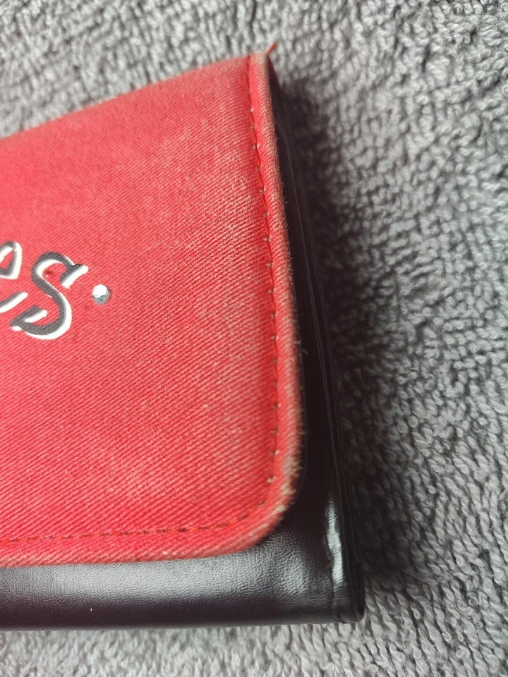 Cartera triple de fútbol americano universitario Ohio State Go Buckeyes negra imitación cuero 7,5"  Foto 4 de 4