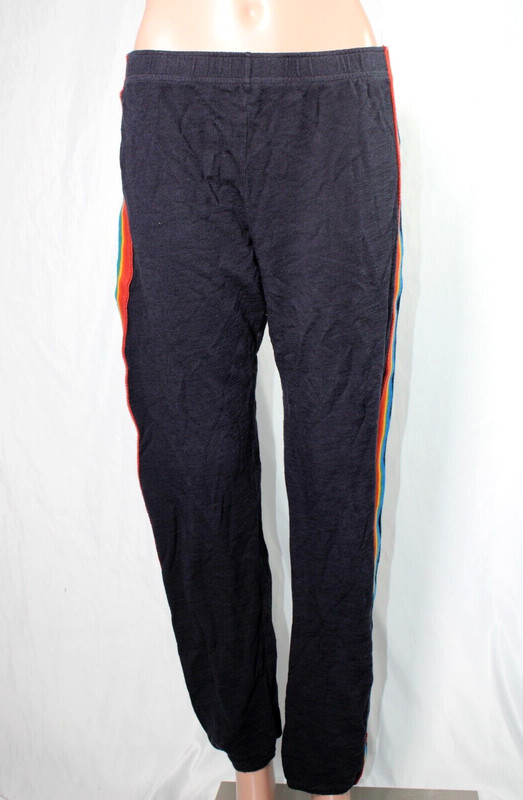 Monrow Rainbow Stripe Jogger Size M