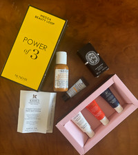 Sunday Riley Power of 3, Diptyque Tam Dao Edp 2ml, Kiehls Skincare Bundle x 3