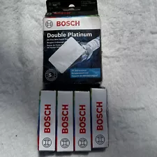8104 Bosch Double Platinum Spark Plugs OE Fine Wire 4 Pack New