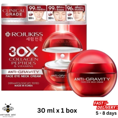 ROJUKISS FACE EYE NECK CREAM moisture skin younger healthy firming 30ml