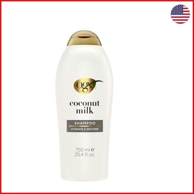 Luxury Coconut Milk Shampoo, 25.4 Oz | Paraben-Free Moisturizing Treatment